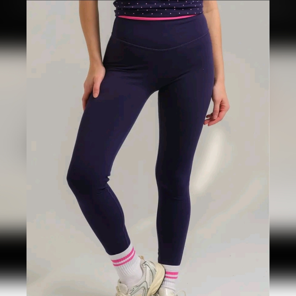 NWT ACTA 🩷 Evo 26" Legging Navy / Hot Pink - Valentines Drop - Medium